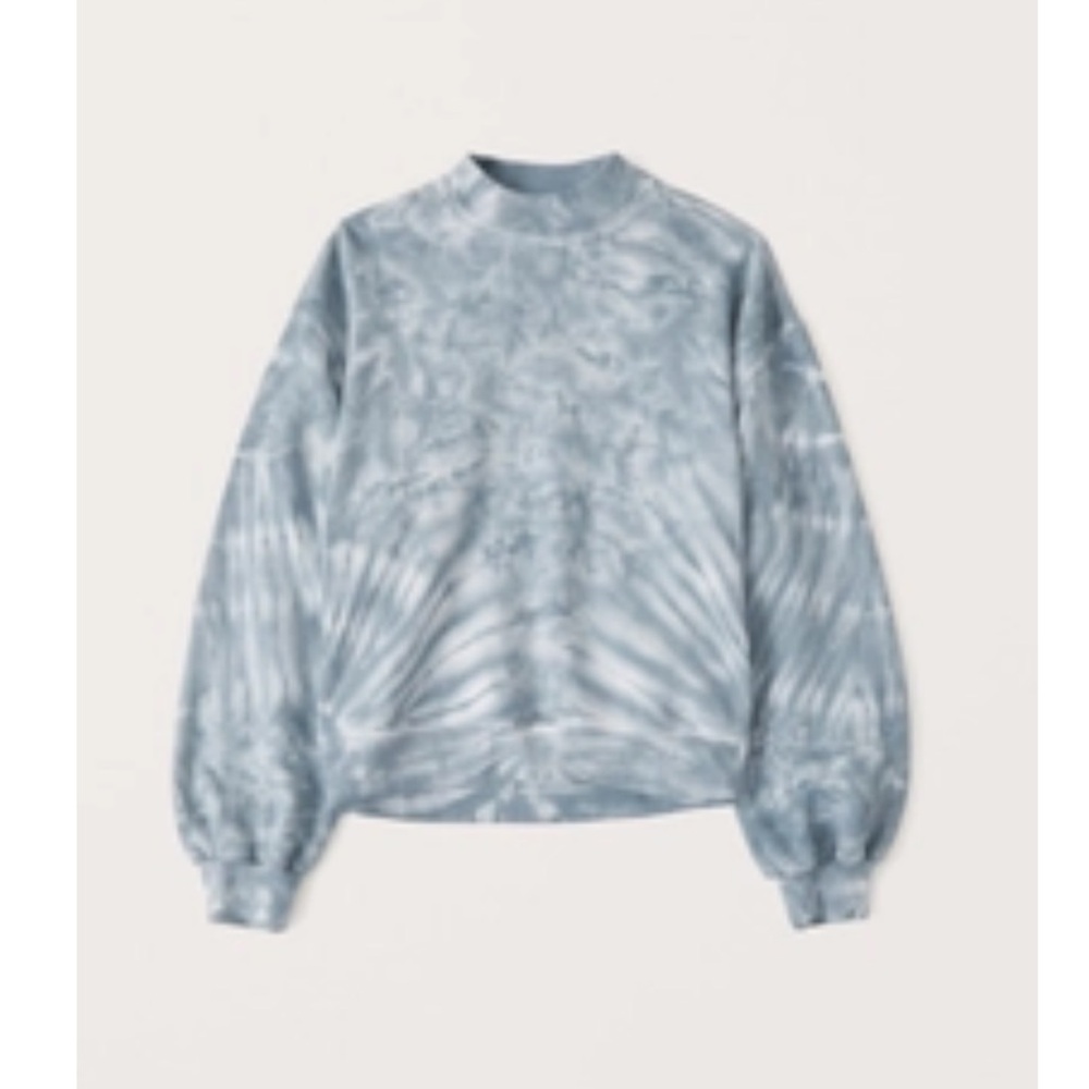 Abercrombie & Fitch Wash Effect Mini Mockneck Sweatshirt
